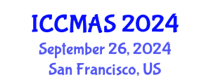 International Conference on Computational Modeling, Analysis and Simulation (ICCMAS) September 26, 2024 - San Francisco, United States