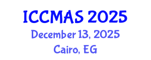 International Conference on Computational Modeling, Analysis and Simulation (ICCMAS) December 13, 2025 - Cairo, Egypt