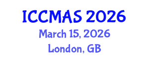 International Conference on Computational Modeling, Analysis and Simulation (ICCMAS) March 15, 2026 - London, United Kingdom