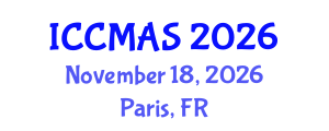 International Conference on Computational Modeling, Analysis and Simulation (ICCMAS) November 18, 2026 - Paris, France