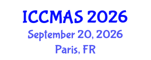 International Conference on Computational Modeling, Analysis and Simulation (ICCMAS) September 20, 2026 - Paris, France