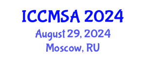 International Conference on Computational Modeling, Simulation and Analysis (ICCMSA) August 29, 2024 - Moscow, Russia