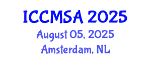 International Conference on Computational Modeling, Simulation and Analysis (ICCMSA) August 05, 2025 - Amsterdam, Netherlands