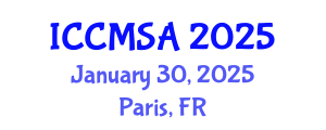 International Conference on Computational Modeling, Simulation and Analysis (ICCMSA) January 30, 2025 - Paris, France