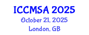 International Conference on Computational Modeling, Simulation and Analysis (ICCMSA) October 21, 2025 - London, United Kingdom