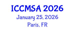 International Conference on Computational Modeling, Simulation and Analysis (ICCMSA) January 25, 2026 - Paris, France
