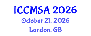 International Conference on Computational Modeling, Simulation and Analysis (ICCMSA) October 21, 2026 - London, United Kingdom