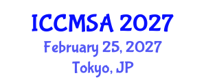 International Conference on Computational Modeling, Simulation and Analysis (ICCMSA) February 25, 2027 - Tokyo, Japan International Conference on Computational Modeling, Simulation and Analysis (ICCMSA) February 25, 2027 - Tokyo, Japan