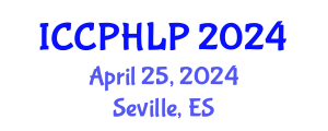 International Conference on Computational Psycholinguistics and Human Language Processing (ICCPHLP) April 25, 2024 - Seville, Spain