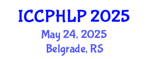 International Conference on Computational Psycholinguistics and Human Language Processing (ICCPHLP) May 24, 2025 - Belgrade, Serbia