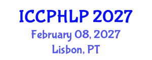 International Conference on Computational Psycholinguistics and Human Language Processing (ICCPHLP) February 08, 2027 - Lisbon, Portugal International Conference on Computational Psycholinguistics and Human Language Processing (ICCPHLP) February 08, 2027 - Lisbon, Portugal