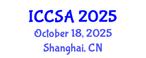 International Conference on Computational Science and Applications (ICCSA) October 18, 2025 - Shanghai, China