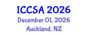 International Conference on Computational Science and Applications (ICCSA) December 01, 2026 - Auckland, New Zealand