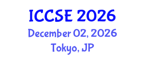 International Conference on Computational Science and Engineering (ICCSE) December 02, 2026 - Tokyo, Japan International Conference on Computational Science and Engineering (ICCSE) December 02, 2026 - Tokyo, Japan