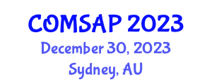 International Conference on Computational Science & Applications (COMSAP) December 30, 2023 - Sydney, Australia International Conference on Computational Science & Applications (COMSAP) December 30, 2023 - Sydney, Australia