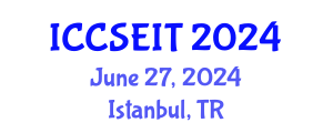 International Conference on Computational Science, Engineering and Information Technology (ICCSEIT) June 27, 2024 - Istanbul, Turkey