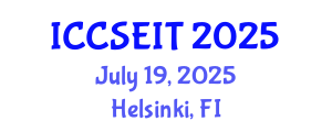 International Conference on Computational Science, Engineering and Information Technology (ICCSEIT) July 19, 2025 - Helsinki, Finland