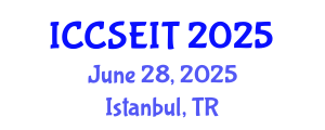 International Conference on Computational Science, Engineering and Information Technology (ICCSEIT) June 28, 2025 - Istanbul, Turkey