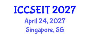 International Conference on Computational Science, Engineering and Information Technology (ICCSEIT) April 24, 2027 - Singapore, Singapore International Conference on Computational Science, Engineering and Information Technology (ICCSEIT) April 24, 2027 - Singapore, Singapore