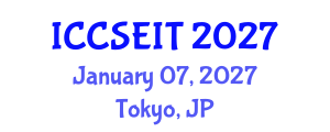 International Conference on Computational Science, Engineering and Information Technology (ICCSEIT) January 07, 2027 - Tokyo, Japan International Conference on Computational Science, Engineering and Information Technology (ICCSEIT) January 07, 2027 - Tokyo, Japan