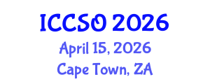 International Conference on Computational Sciences and Optimization (ICCSO) April 15, 2026 - Cape Town, South Africa