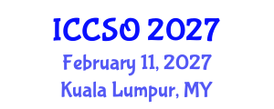 International Conference on Computational Sciences and Optimization (ICCSO) February 11, 2027 - Kuala Lumpur, Malaysia International Conference on Computational Sciences and Optimization (ICCSO) February 11, 2027 - Kuala Lumpur, Malaysia