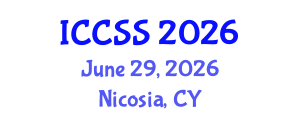 International Conference on Computational Social Science (ICCSS) June 29, 2026 - Nicosia, Cyprus International Conference on Computational Social Science (ICCSS) June 29, 2026 - Nicosia, Cyprus