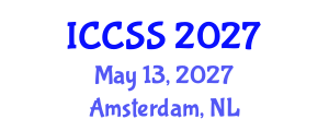 International Conference on Computational Social Science (ICCSS) May 13, 2027 - Amsterdam, Netherlands International Conference on Computational Social Science (ICCSS) May 13, 2027 - Amsterdam, Netherlands