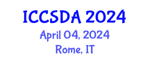 International Conference on Computational Statistics and Data Analysis (ICCSDA) April 04, 2024 - Rome, Italy