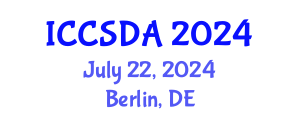 International Conference on Computational Statistics and Data Analysis (ICCSDA) July 22, 2024 - Berlin, Germany