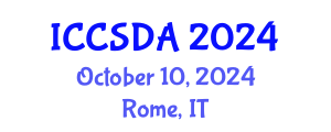International Conference on Computational Statistics and Data Analysis (ICCSDA) October 10, 2024 - Rome, Italy