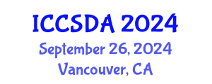 International Conference on Computational Statistics and Data Analysis (ICCSDA) September 26, 2024 - Vancouver, Canada