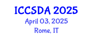 International Conference on Computational Statistics and Data Analysis (ICCSDA) April 08, 2025 - Rome, Italy