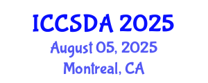 International Conference on Computational Statistics and Data Analysis (ICCSDA) August 05, 2025 - Montreal, Canada
