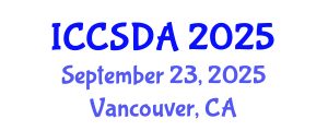 International Conference on Computational Statistics and Data Analysis (ICCSDA) September 23, 2025 - Vancouver, Canada