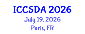 International Conference on Computational Statistics and Data Analysis (ICCSDA) July 19, 2026 - Paris, France