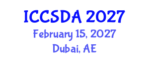 International Conference on Computational Statistics and Data Analysis (ICCSDA) February 15, 2027 - Dubai, United Arab Emirates International Conference on Computational Statistics and Data Analysis (ICCSDA) February 15, 2027 - Dubai, United Arab Emirates
