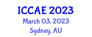 International Conference on Computer and Automation Engineering (ICCAE) March 03, 2023 - Sydney, Australia