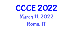 International Conference on Computer and Communication Engineering (CCCE) March 11, 2022 - Rome, Italy