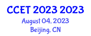 International Conference on Computer and Communication Engineering Technology (CCET 2023) August 04, 2023 - Beijing, China