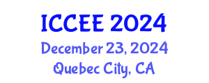 International Conference on Computer and Electrical Engineering (ICCEE) December 23, 2024 - Quebec City, Canada