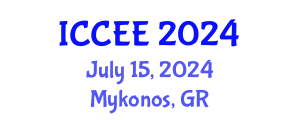 International Conference on Computer and Electrical Engineering (ICCEE) July 15, 2024 - Mykonos, Greece