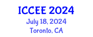 International Conference on Computer and Electrical Engineering (ICCEE) July 18, 2024 - Toronto, Canada