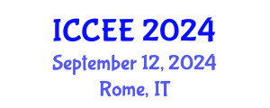 International Conference on Computer and Electrical Engineering (ICCEE) September 12, 2024 - Rome, Italy