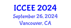International Conference on Computer and Electrical Engineering (ICCEE) September 26, 2024 - Vancouver, Canada