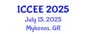 International Conference on Computer and Electrical Engineering (ICCEE) July 15, 2025 - Mykonos, Greece