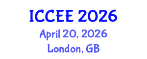 International Conference on Computer and Electrical Engineering (ICCEE) April 20, 2026 - London, United Kingdom International Conference on Computer and Electrical Engineering (ICCEE) April 20, 2026 - London, United Kingdom