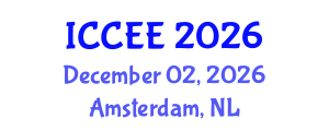 International Conference on Computer and Electrical Engineering (ICCEE) December 02, 2026 - Amsterdam, Netherlands International Conference on Computer and Electrical Engineering (ICCEE) December 02, 2026 - Amsterdam, Netherlands
