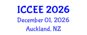 International Conference on Computer and Electrical Engineering (ICCEE) December 01, 2026 - Auckland, New Zealand International Conference on Computer and Electrical Engineering (ICCEE) December 01, 2026 - Auckland, New Zealand