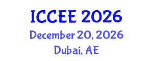 International Conference on Computer and Electrical Engineering (ICCEE) December 20, 2026 - Dubai, United Arab Emirates International Conference on Computer and Electrical Engineering (ICCEE) December 20, 2026 - Dubai, United Arab Emirates